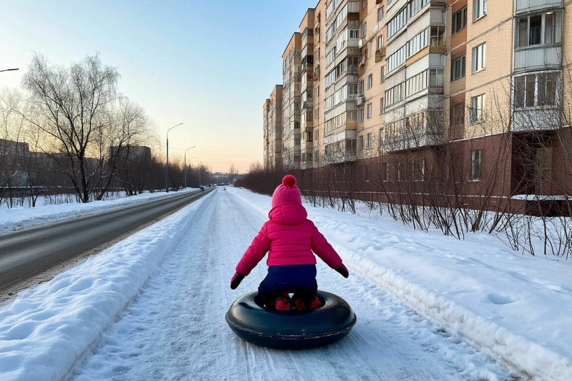 В Одинцово водитель сбил ребёнка на ватрушке