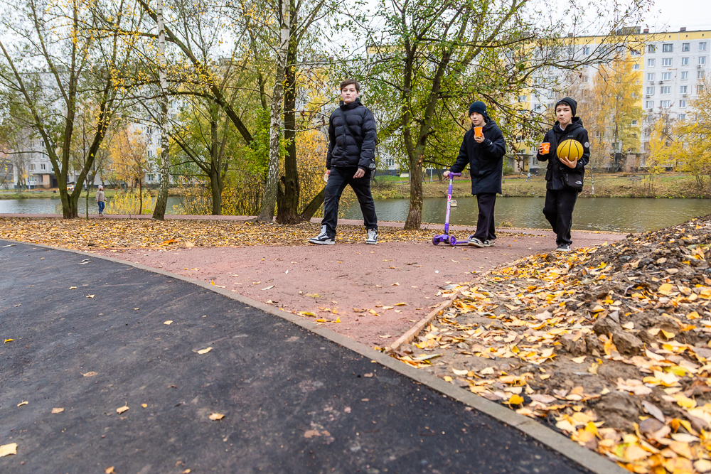 Комсомольский пруд в Одинцово после реконструкции