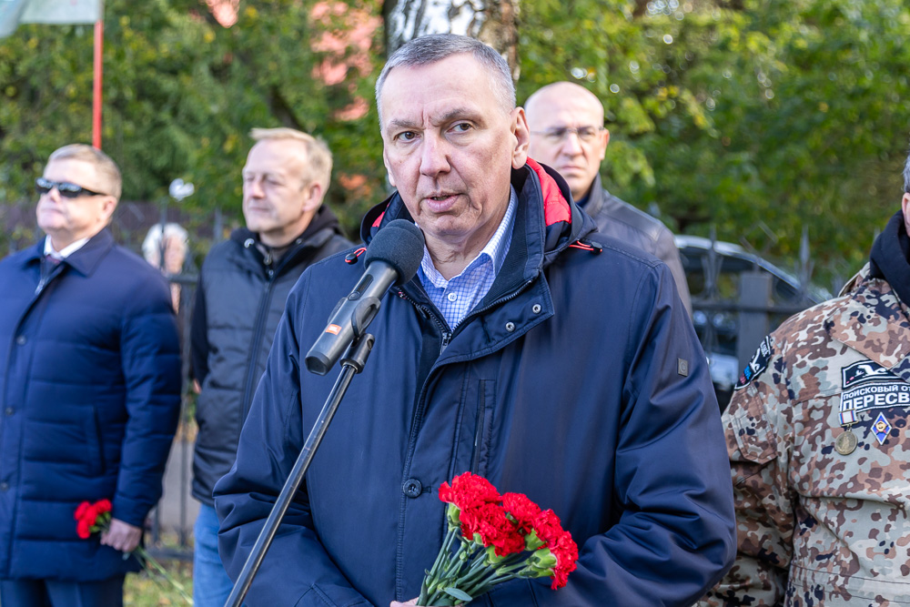 Захоронение на братской могиле в Ершово