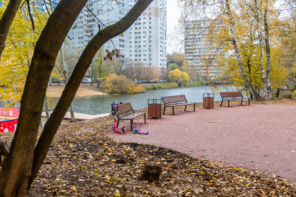 Комсомольский пруд в Одинцово после реконструкции