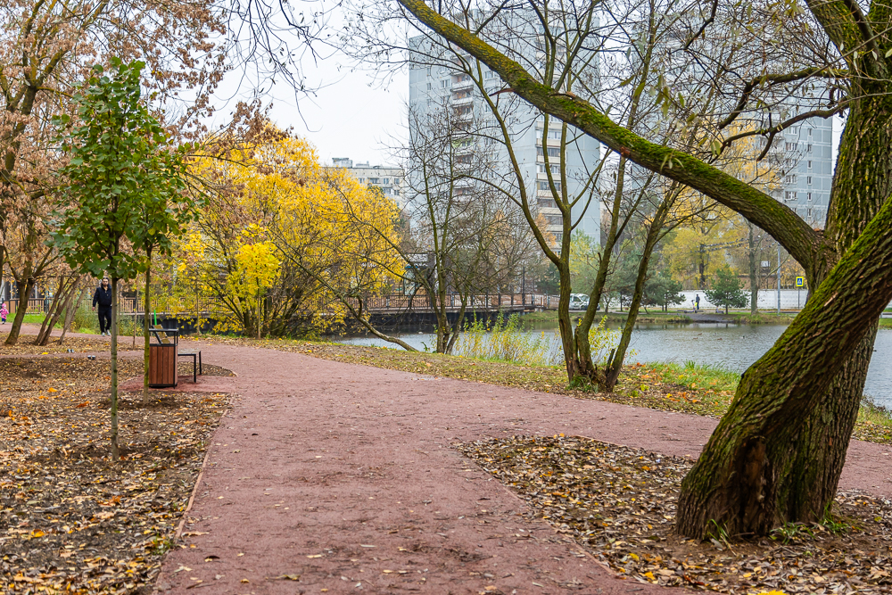 Комсомольский пруд в Одинцово после реконструкции