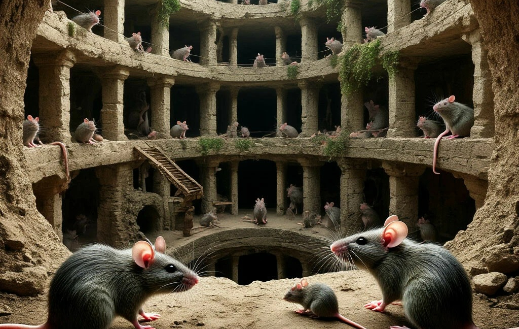 Крысы построили город во дворе одного из ЖК в Одинцово