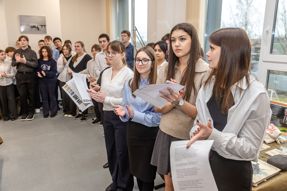 Открытие комплексного музея в новом корпусе школы №9 в Одинцово