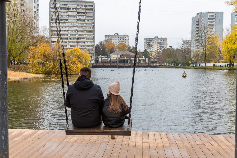 Комсомольский пруд в Одинцово после реконструкции