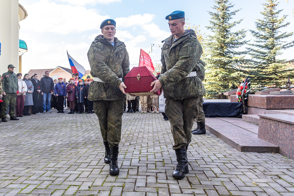 Захоронение на братской могиле в Ершово