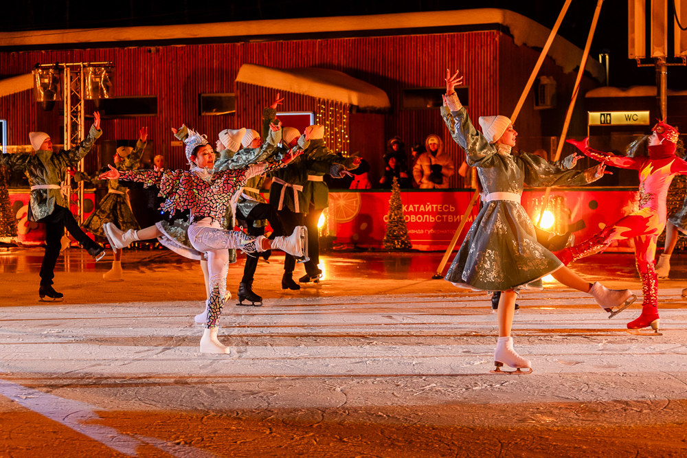 Ледовое шоу «Сказ о Руси» в парке Малевича