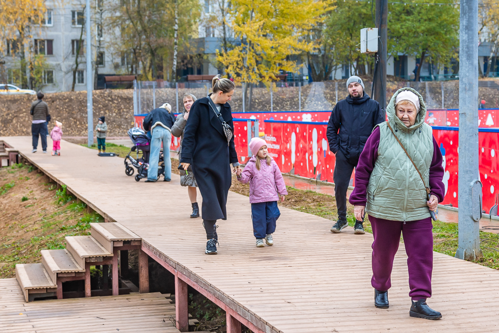 Комсомольский пруд в Одинцово после реконструкции