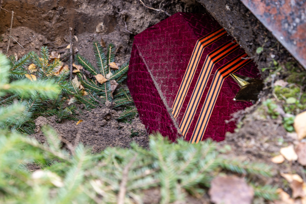 Захоронение на братской могиле в Ершово