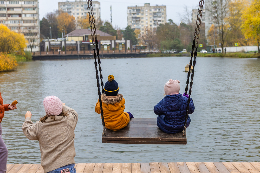 Комсомольский пруд в Одинцово после реконструкции