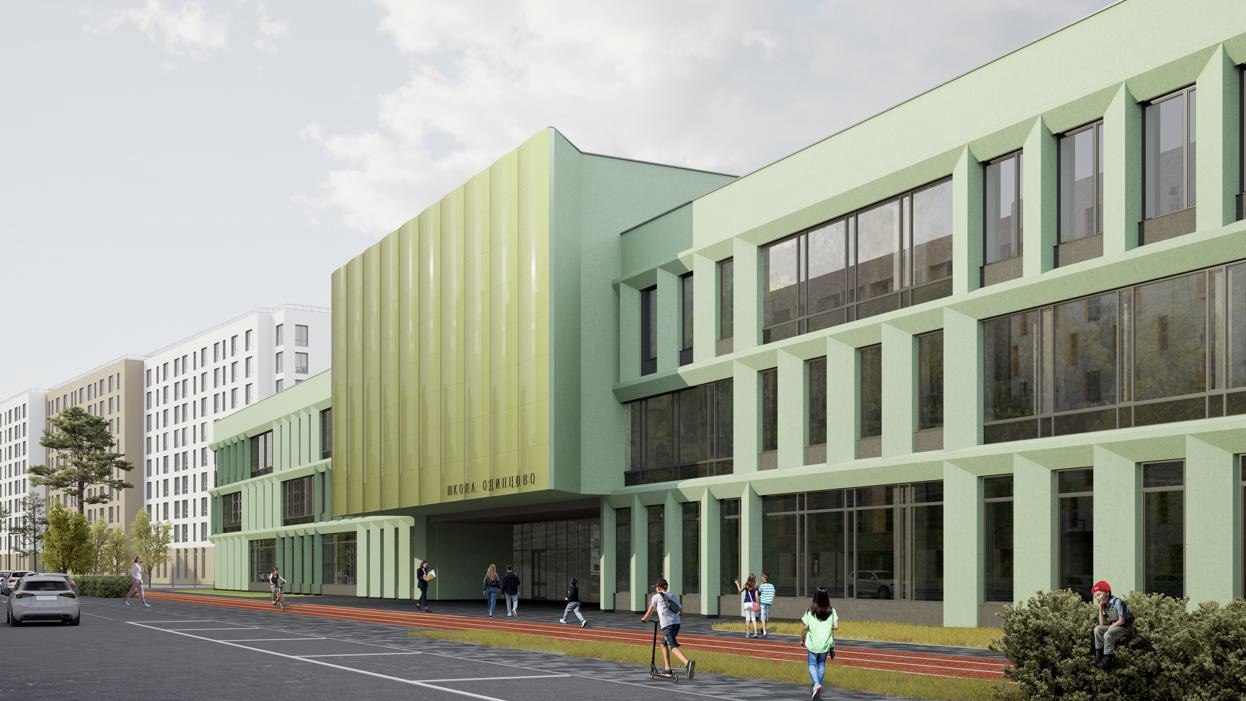 В Одинцовском округе в ЖК «Резиденции Сколково» начались отделочные работы в новой школе на 750 учеников