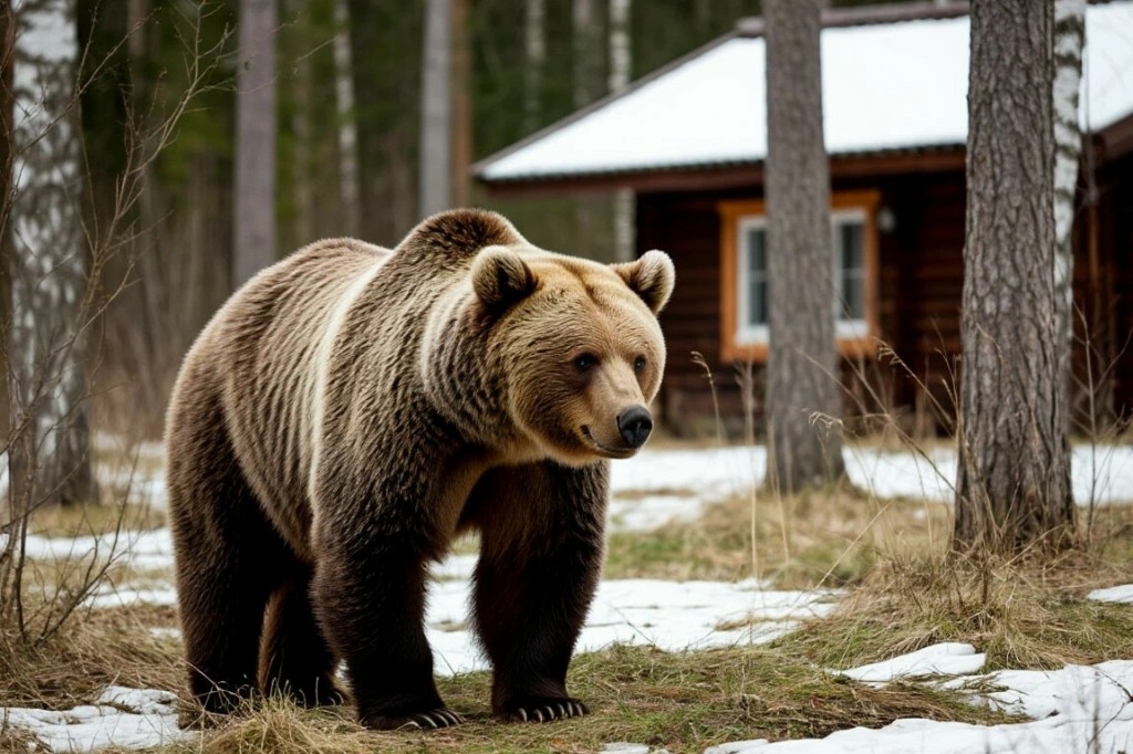 В Подмосковье голодные медведи выходят к людям