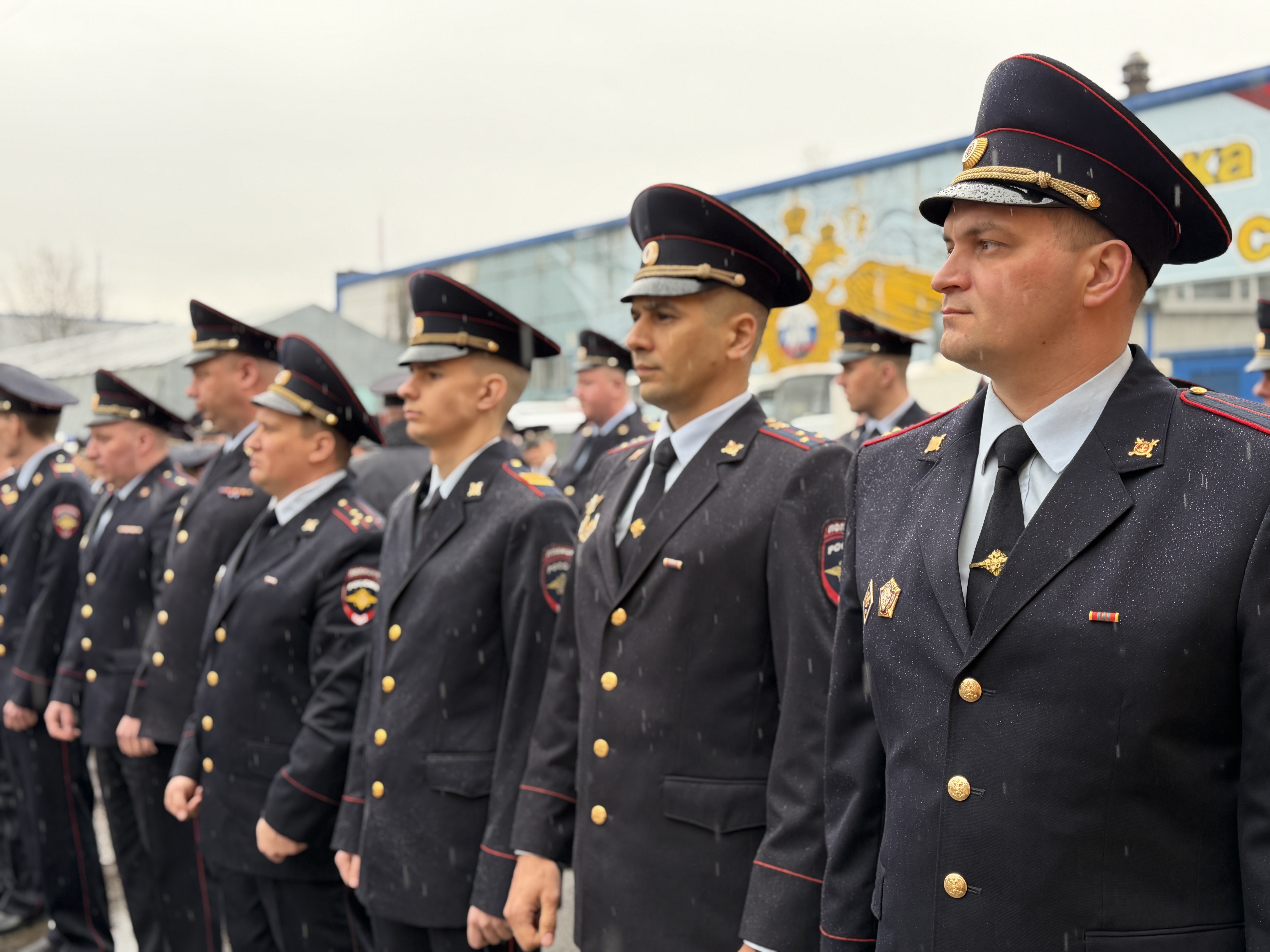 В Одинцовском округе прошёл строевой смотр полиции