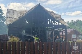 В Одинцовском округе потушили пожар в частном доме