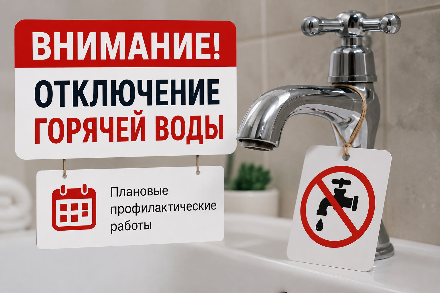 В Одинцовском округе 12 августа пройдут плановые отключения горячей и холодной воды