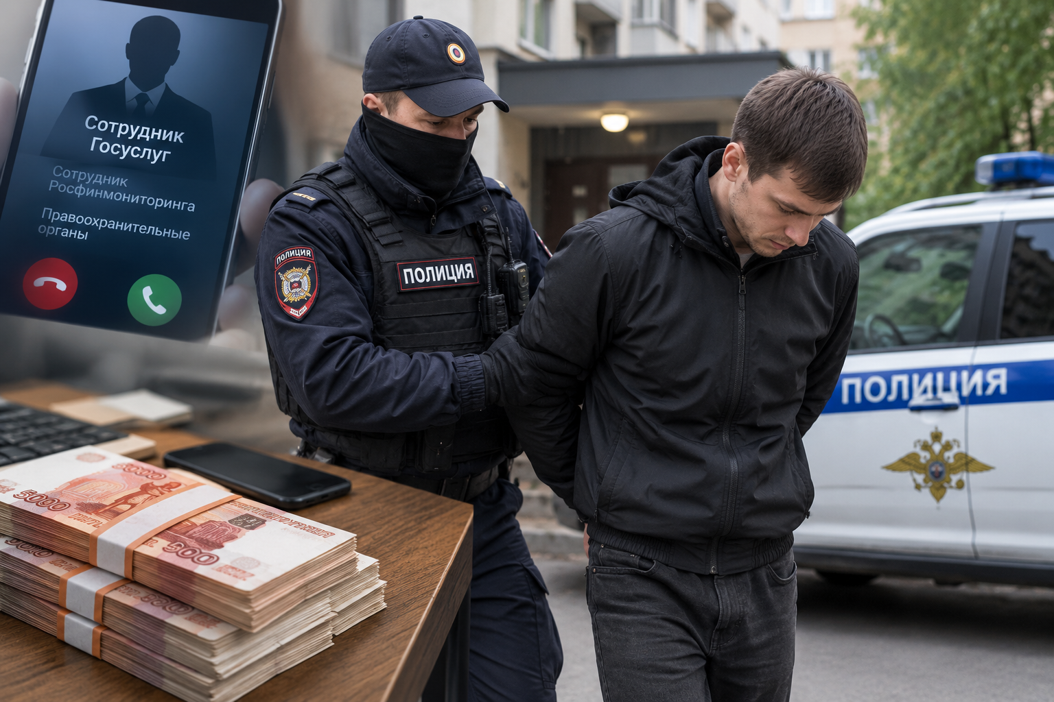 В Одинцовском округе задержали курьера мошенников