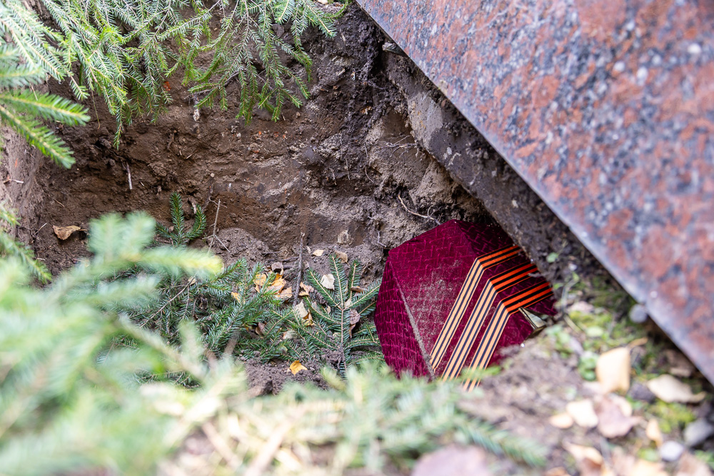 Захоронение на братской могиле в Ершово