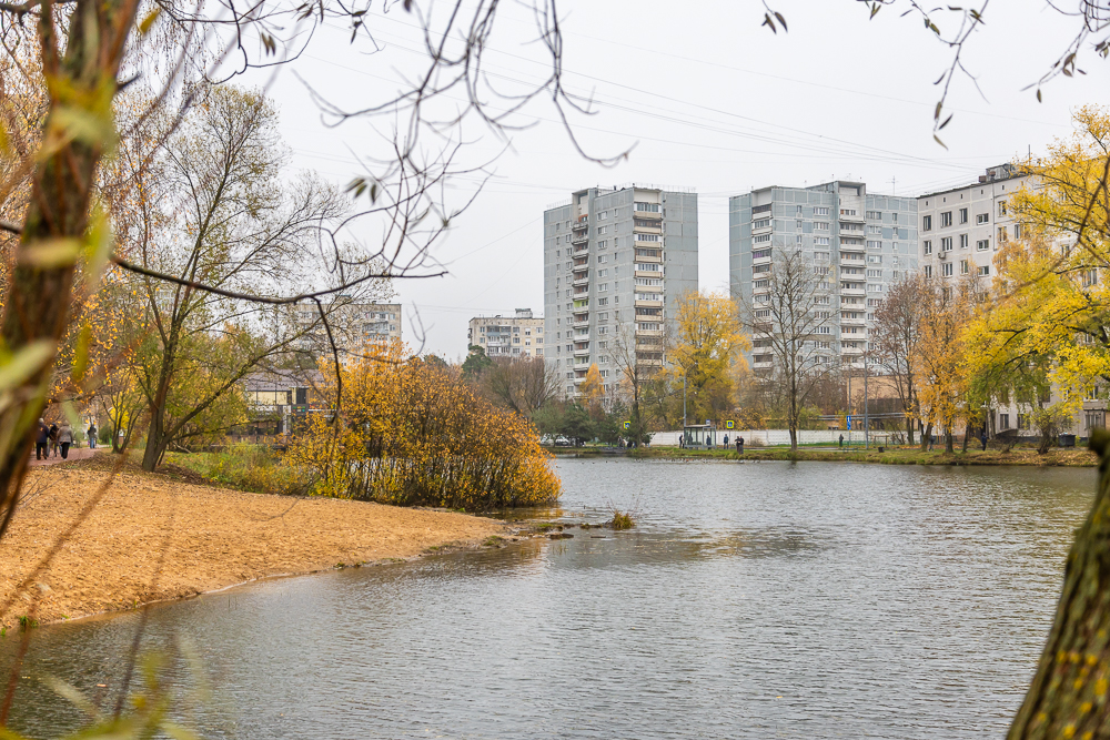 Комсомольский пруд в Одинцово после реконструкции