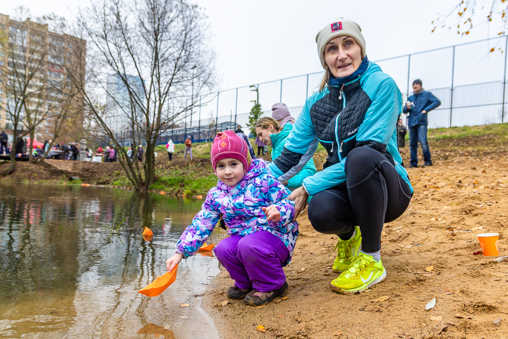 Комсомольский пруд в Одинцово после реконструкции