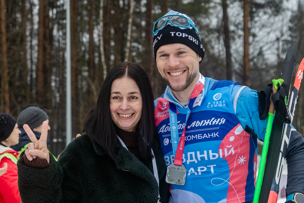 Благотворительная гонка «Добрая лыжня» в Одинцово