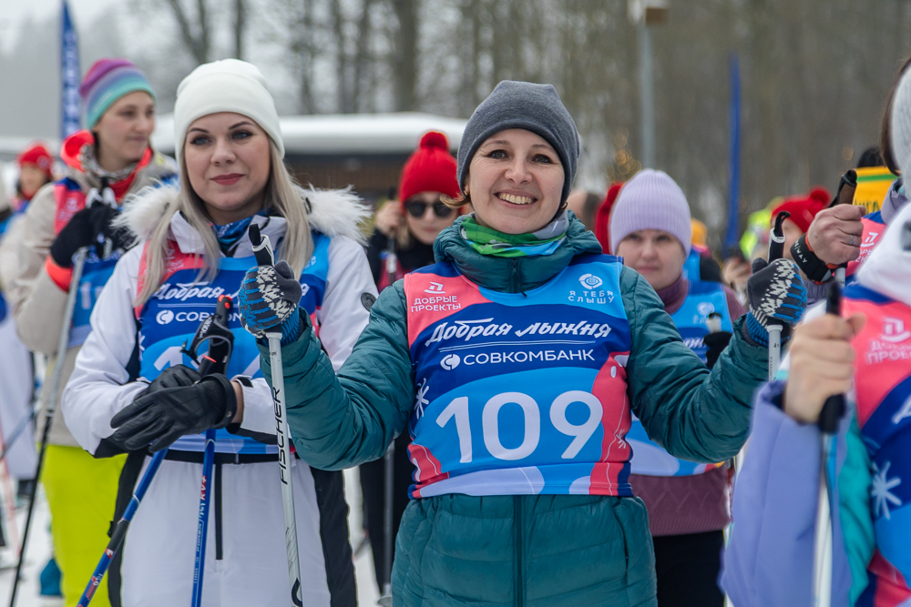 Благотворительная гонка «Добрая лыжня» в Одинцово