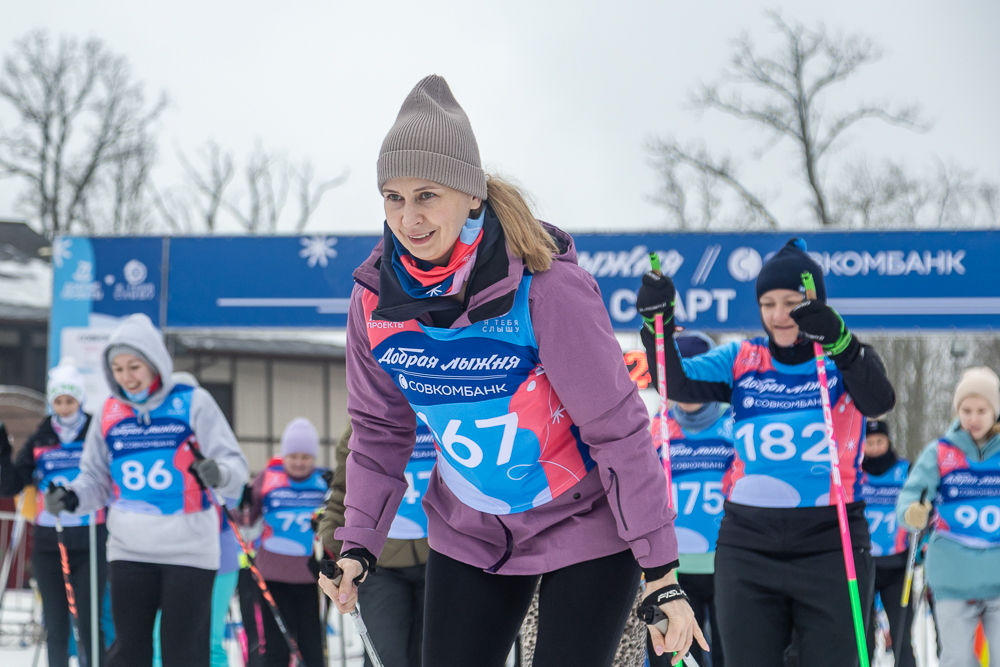 Благотворительная гонка «Добрая лыжня» в Одинцово