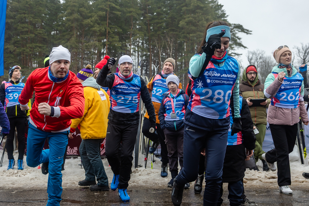 Благотворительная гонка «Добрая лыжня» в Одинцово