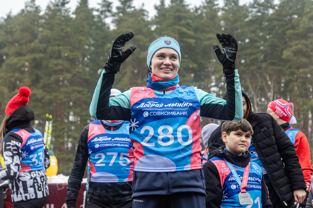 Благотворительная гонка «Добрая лыжня» в Одинцово