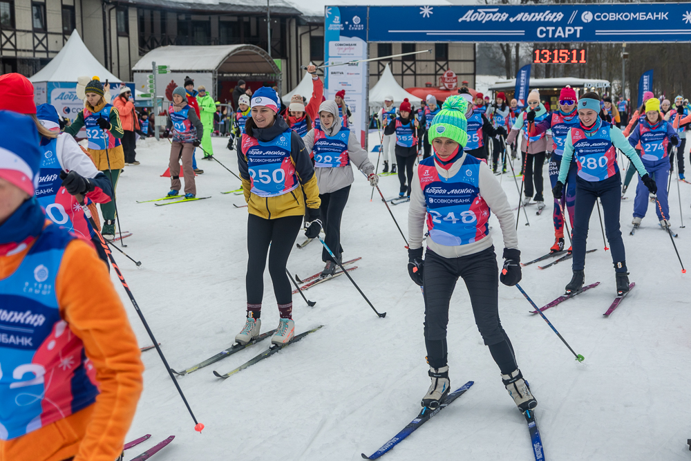 Благотворительная гонка «Добрая лыжня» в Одинцово