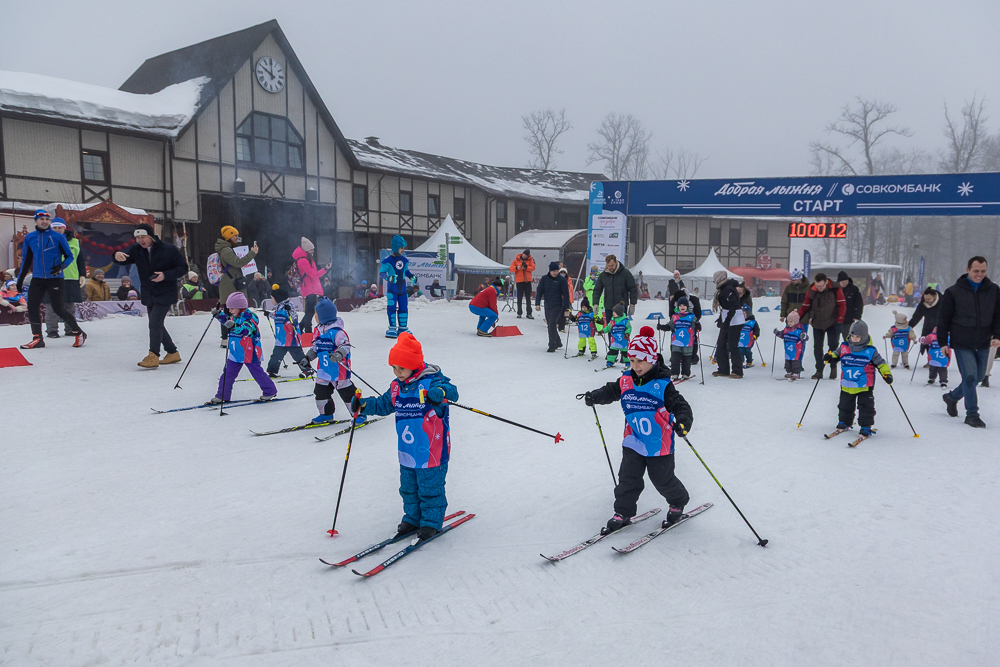 Благотворительная гонка «Добрая лыжня» в Одинцово
