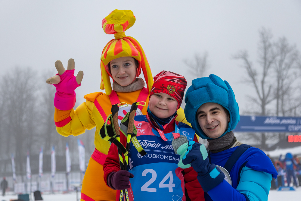 Благотворительная гонка «Добрая лыжня» в Одинцово