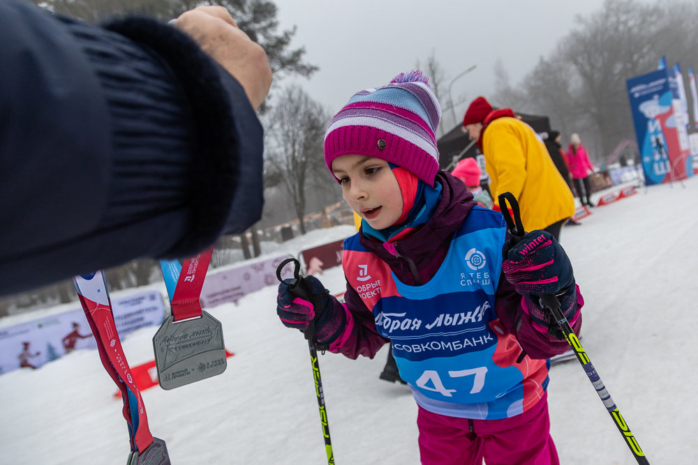 Благотворительная гонка «Добрая лыжня» в Одинцово