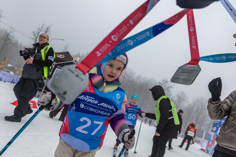 Благотворительная гонка «Добрая лыжня» в Одинцово