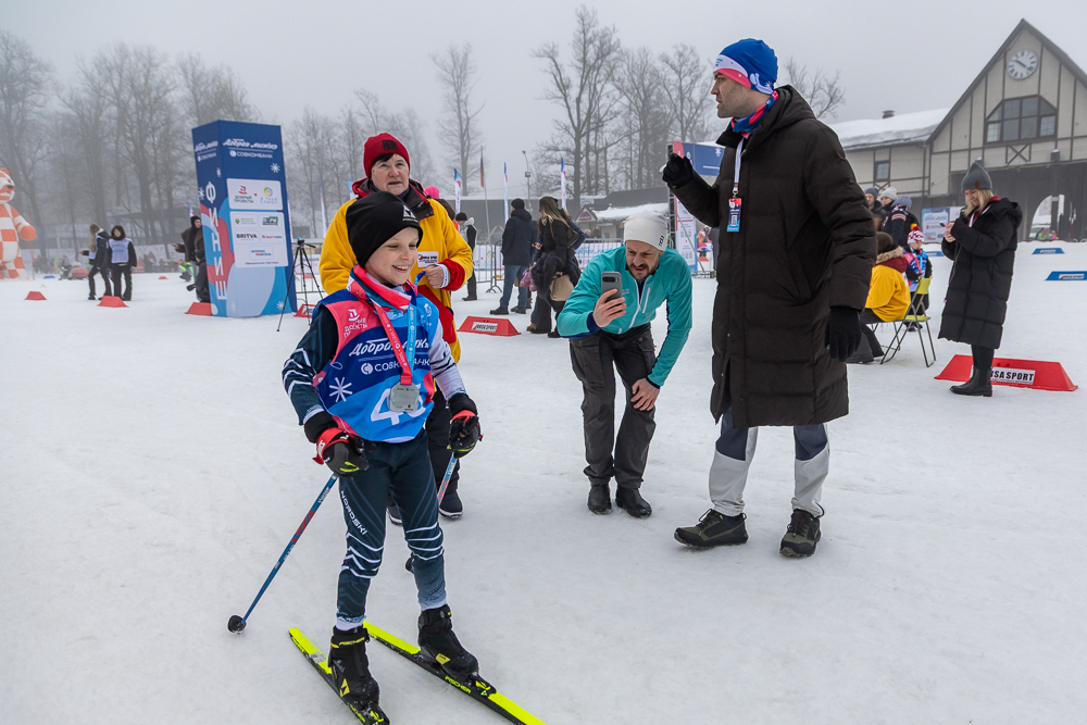Благотворительная гонка «Добрая лыжня» в Одинцово