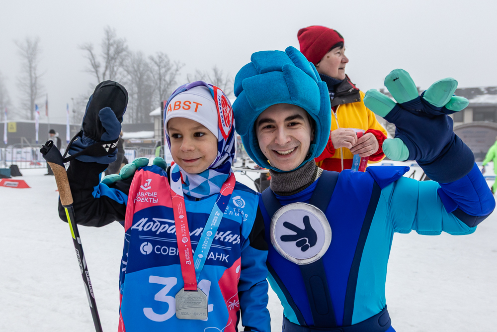 Благотворительная гонка «Добрая лыжня» в Одинцово