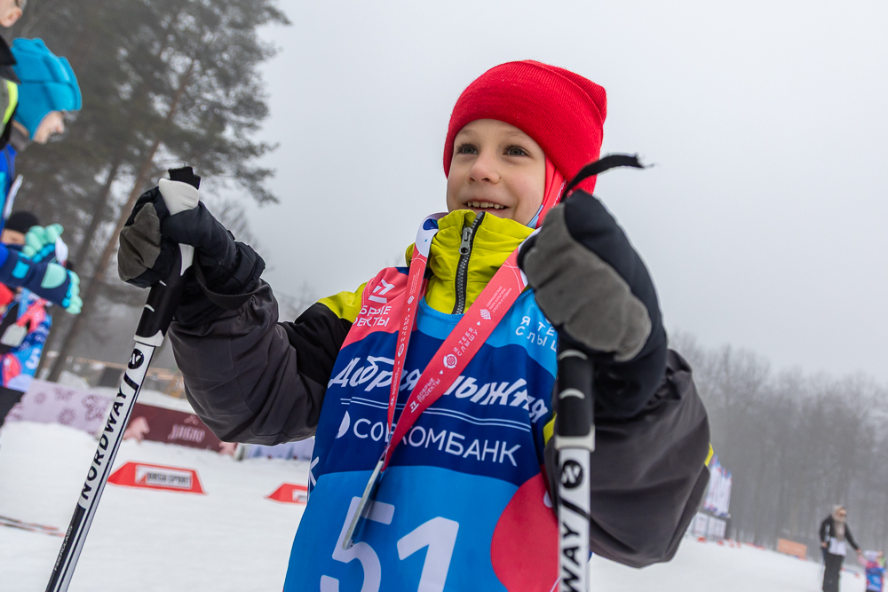Благотворительная гонка «Добрая лыжня» в Одинцово
