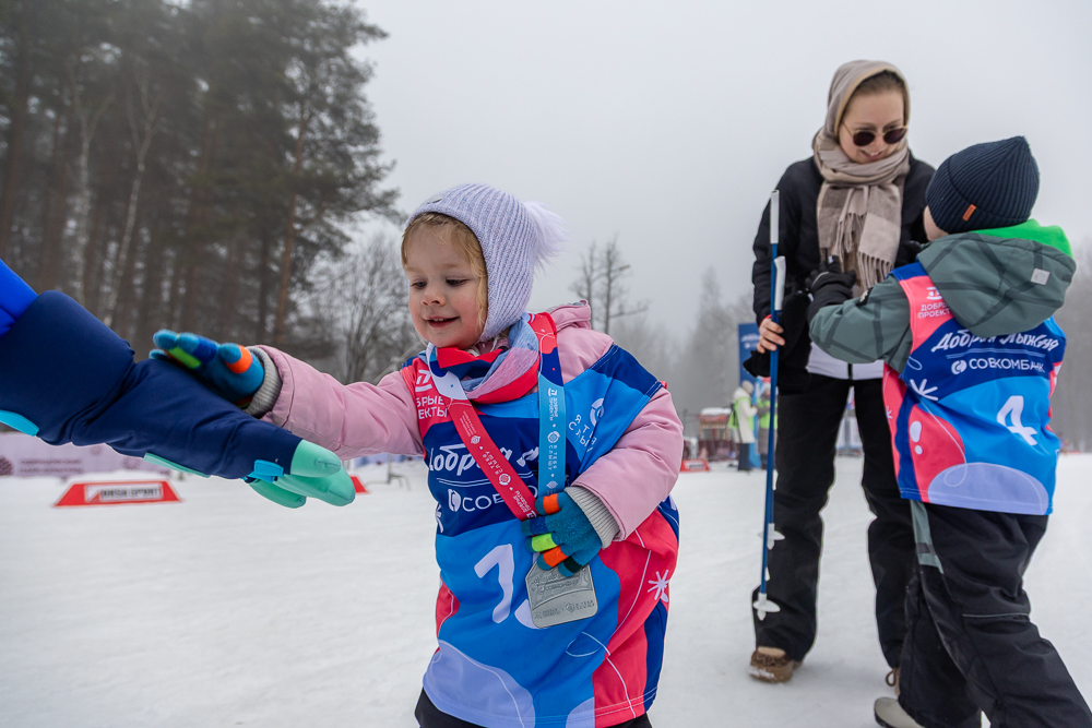 Благотворительная гонка «Добрая лыжня» в Одинцово