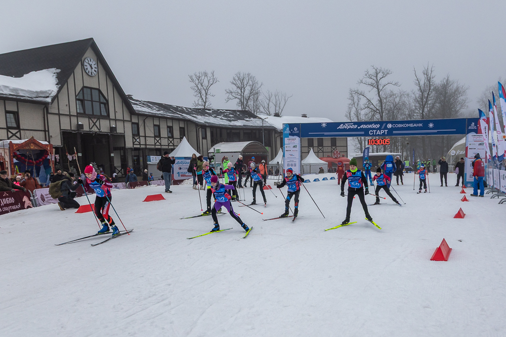 Благотворительная гонка «Добрая лыжня» в Одинцово