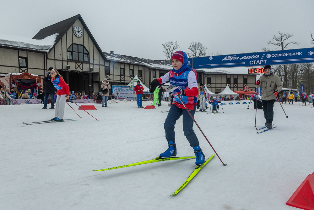Благотворительная гонка «Добрая лыжня» в Одинцово