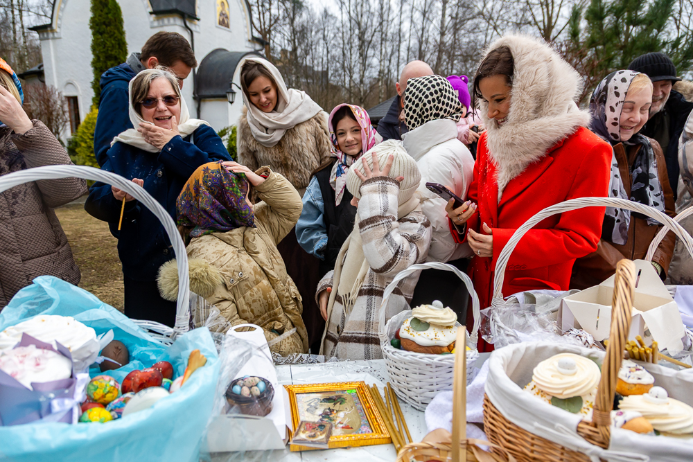 Великая суббота в храме Успения Пресвятой Богородицы в селе Успенское