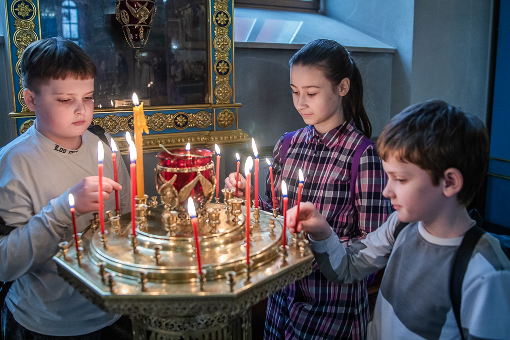 Великая суббота в Георгиевском соборе в Одинцово