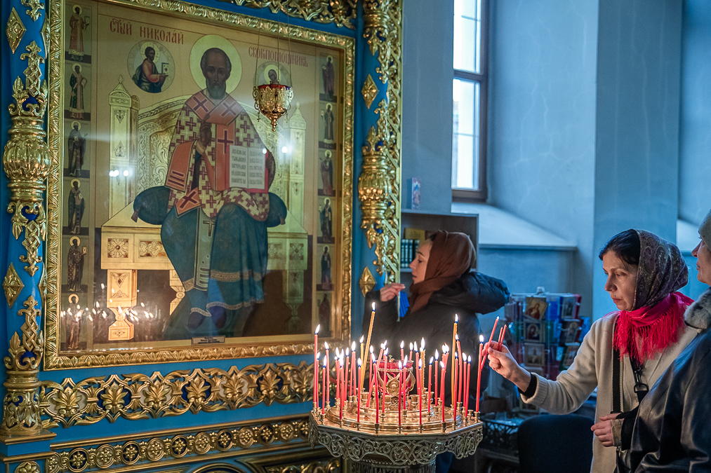 Великая суббота в Георгиевском соборе в Одинцово