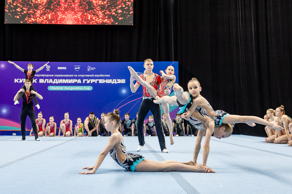 Международный турнир по спортивной акробатике в Одинцово