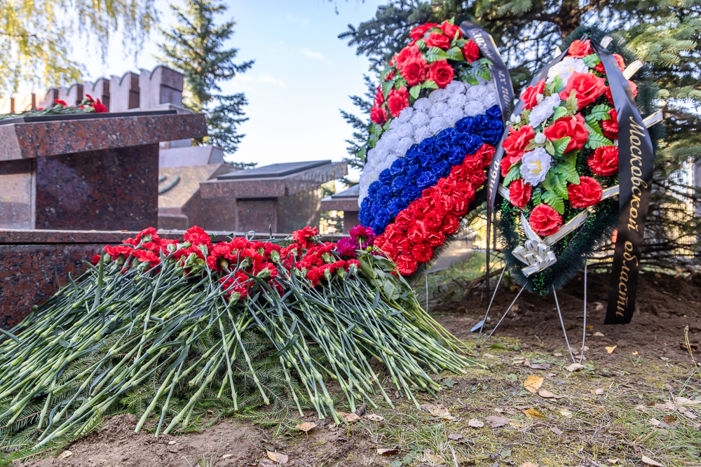 Захоронение на братской могиле в Ершово