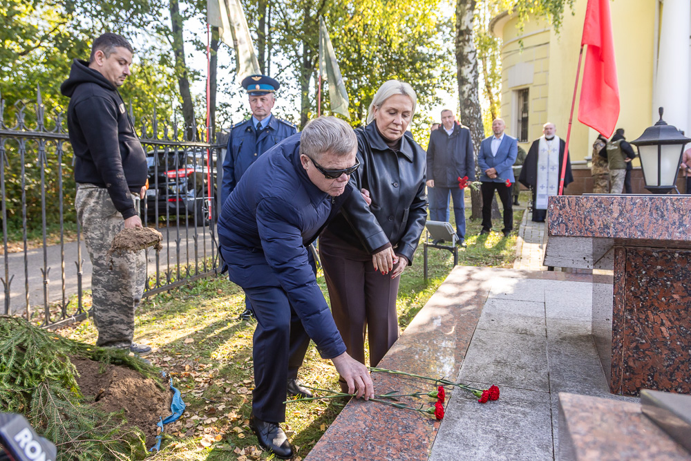 Захоронение на братской могиле в Ершово