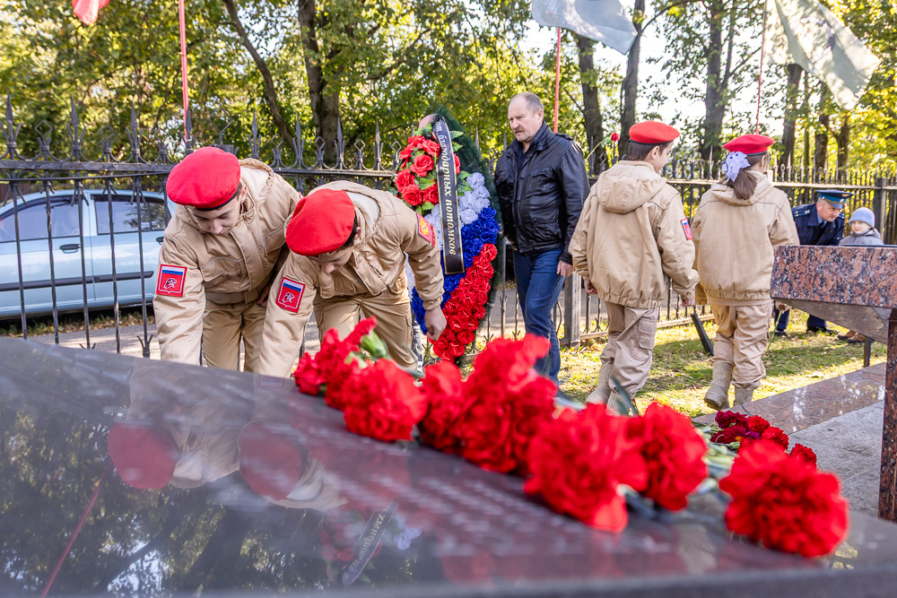Захоронение на братской могиле в Ершово