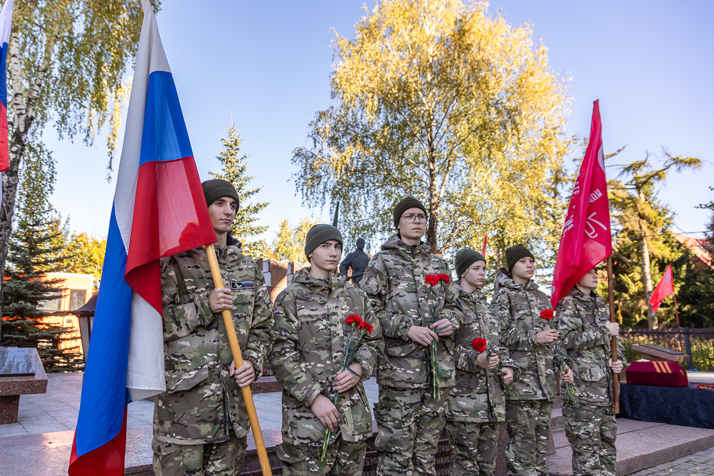 Захоронение на братской могиле в Ершово