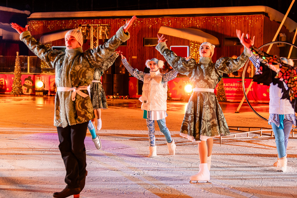 Ледовое шоу «Сказ о Руси» в парке Малевича