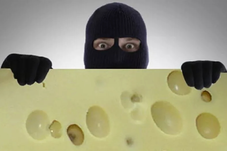 Не только мыши попадаются на сыре