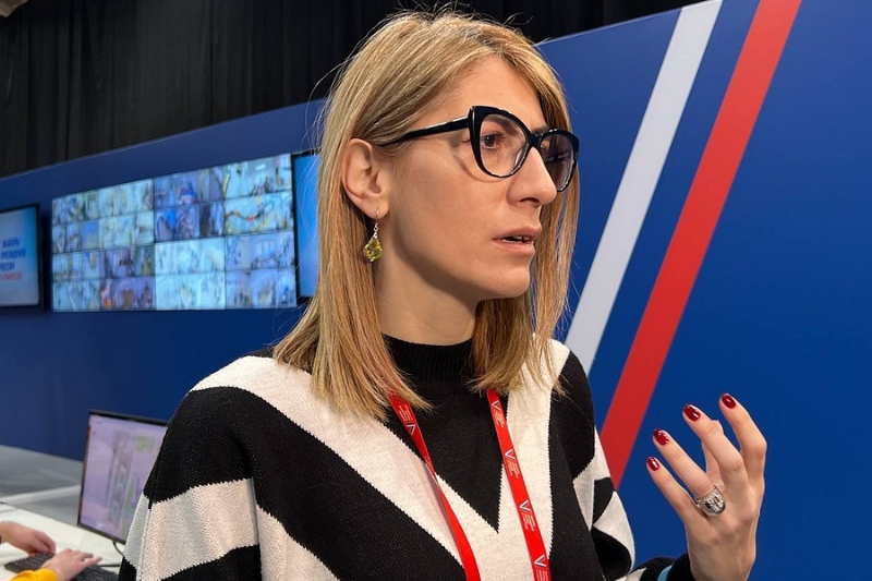 Центр общественного наблюдения в Одинцово посетила журналистка из Черногории Драгана Миюшкович