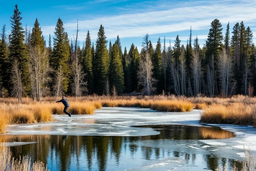 Жителям Одинцовского округа напоминают правила безопасного поведения на водных объектах в зимнее время